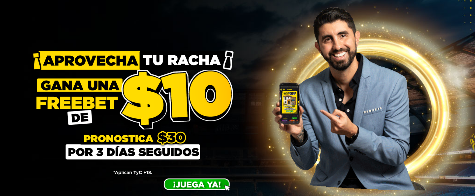 Aprovecha tu racha - Gana una Freebet de $10